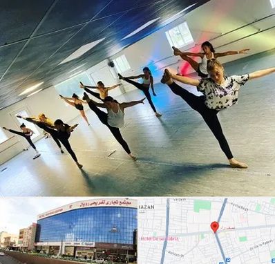کلاس رقص گروهی در نصف راه تبریز