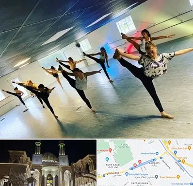 کلاس رقص گروهی در زرگری شیراز