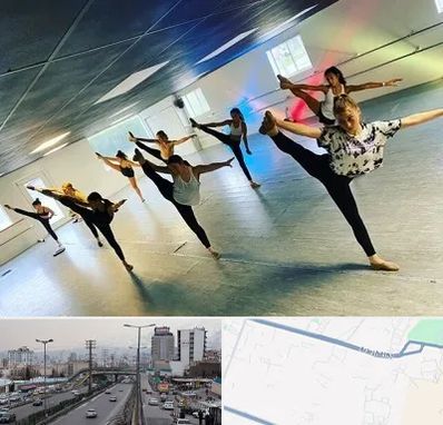 کلاس رقص گروهی در بلوار ارتش