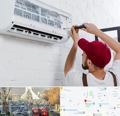 تعمیر کولرگازی در خیابان آزادی