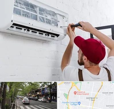 تعمیر کولرگازی در ظفر