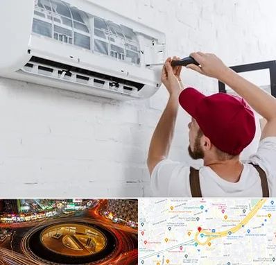 تعمیر کولرگازی در میدان ولیعصر