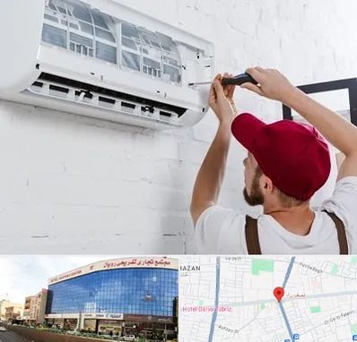 تعمیر کولرگازی در نصف راه تبریز