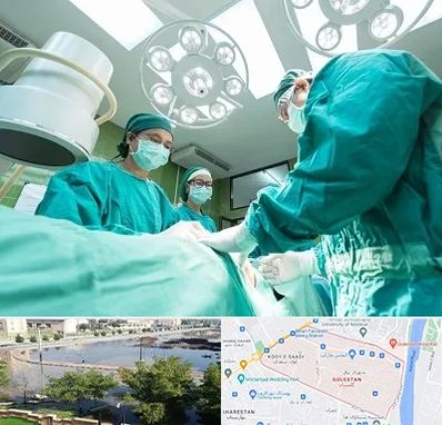 عمل تخلیه سینه در گلستان اهواز