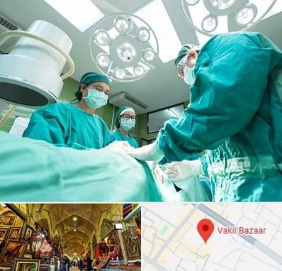 عمل تخلیه سینه در بازار وکیل شیراز