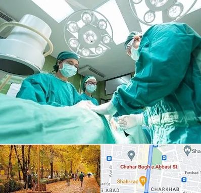 عمل تخلیه سینه در چهارباغ اصفهان