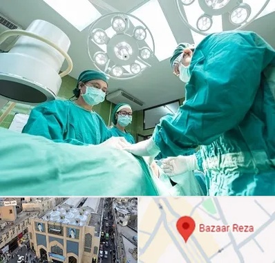 عمل تخلیه سینه در بازار رضا مشهد