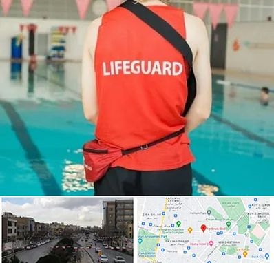 دوره غریق نجات در بلوار فردوسی مشهد