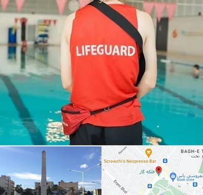 دوره غریق نجات در فلکه گاز شیراز