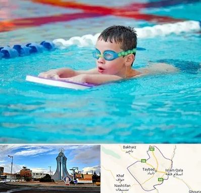 کلاس شنا برای کودکان در تایباد