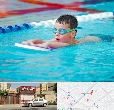 کلاس شنا برای کودکان در باجک قم