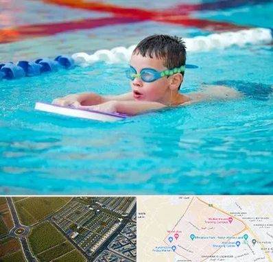 کلاس شنا برای کودکان در الهیه مشهد