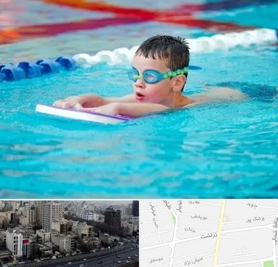 کلاس شنا برای کودکان در زرتشت