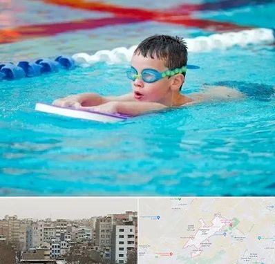 کلاس شنا برای کودکان در محمد شهر کرج