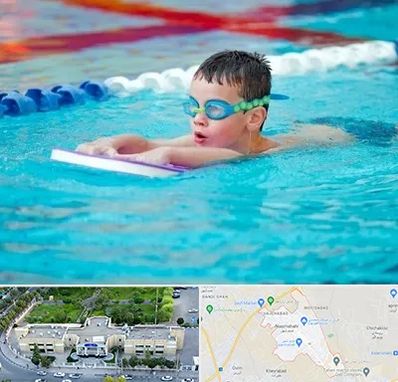 کلاس شنا برای کودکان در نسیم شهر