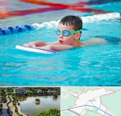 کلاس شنا برای کودکان در لنگرود