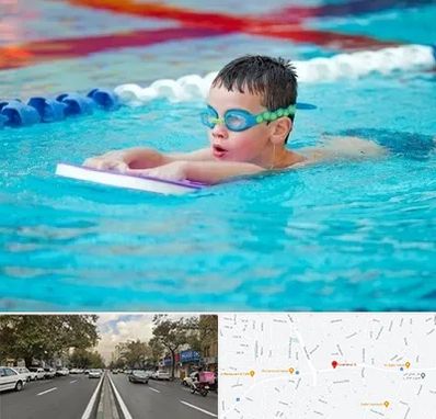 کلاس شنا برای کودکان در دولت