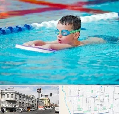 کلاس شنا برای کودکان در 17شهریور