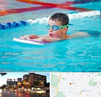 کلاس شنا برای کودکان در بلوار سجاد مشهد