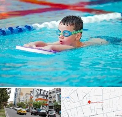 کلاس شنا برای کودکان در هفده شهریور تبریز