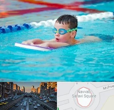 کلاس شنا برای کودکان در نواب