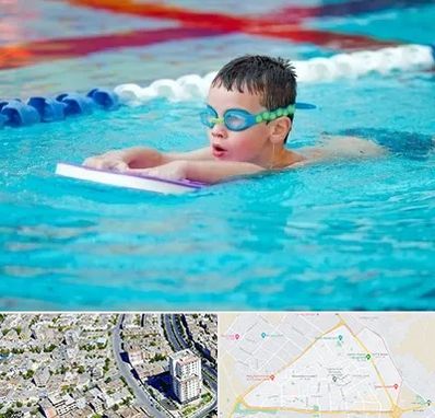 کلاس شنا برای کودکان در قاسم آباد مشهد