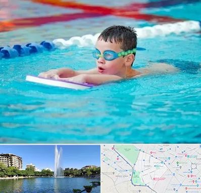 کلاس شنا برای کودکان در کوهسنگی مشهد