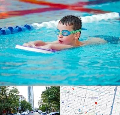 کلاس شنا برای کودکان در امامت مشهد