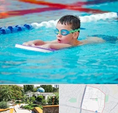 کلاس شنا برای کودکان در باغمیشه تبریز