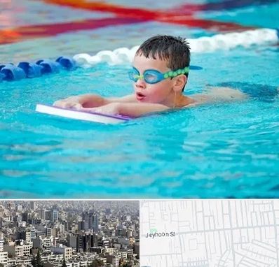 کلاس شنا برای کودکان در جیحون