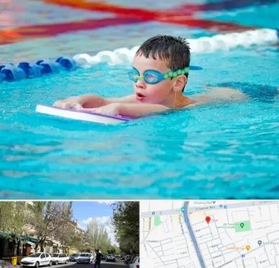 کلاس شنا برای کودکان در کوی فیروز تبریز