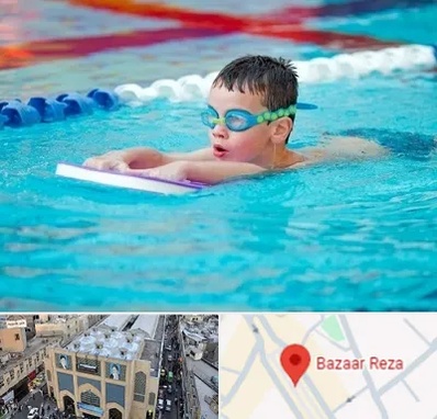 کلاس شنا برای کودکان در بازار رضا مشهد