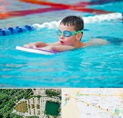 کلاس شنا برای کودکان در وکیل آباد مشهد