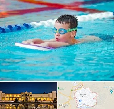 کلاس شنا برای کودکان در برازجان