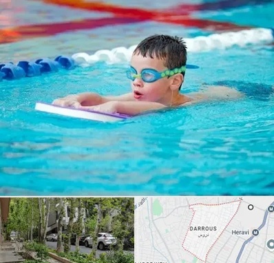 کلاس شنا برای کودکان در دروس