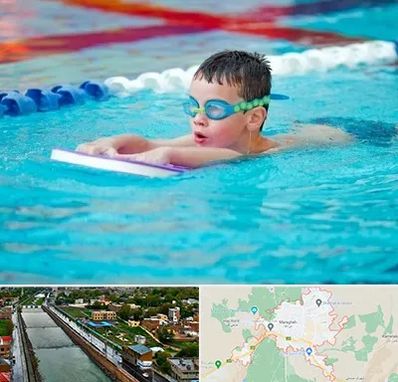 کلاس شنا برای کودکان در مراغه
