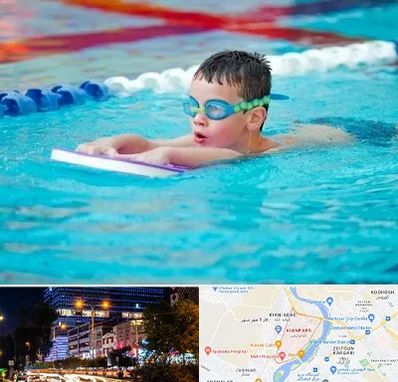 کلاس شنا برای کودکان در کیانپارس اهواز