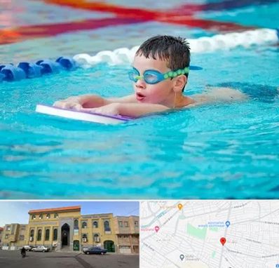 کلاس شنا برای کودکان در زنبیل آباد قم