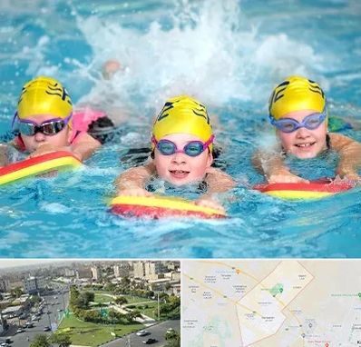 آموزش شنا کودکان در کمال شهر کرج