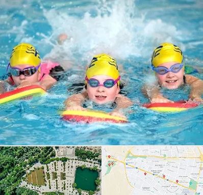 آموزش شنا کودکان در وکیل آباد مشهد