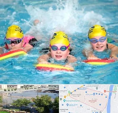 آموزش شنا کودکان در گلستان اهواز