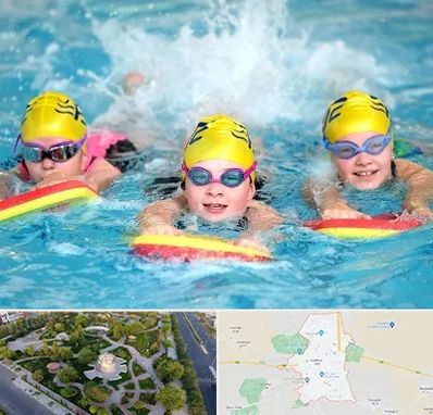 آموزش شنا کودکان در کاشمر