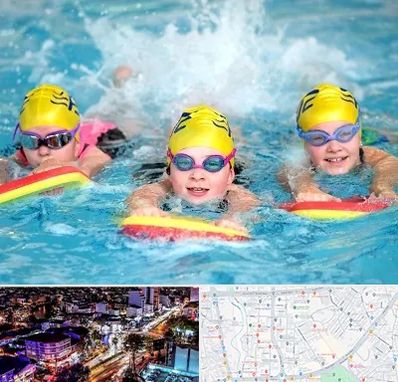 آموزش شنا کودکان در منظریه رشت