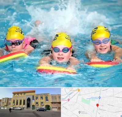 آموزش شنا کودکان در زنبیل آباد قم