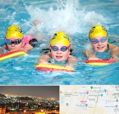 آموزش شنا کودکان در مارلیک کرج