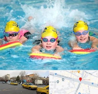 آموزش شنا کودکان در شهناز تبریز