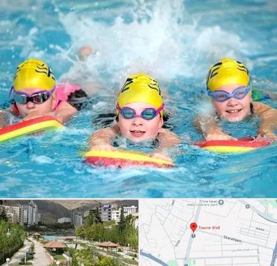 آموزش شنا کودکان در بلوار تعاون