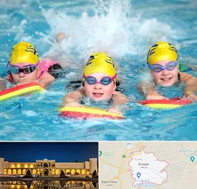 آموزش شنا کودکان در برازجان