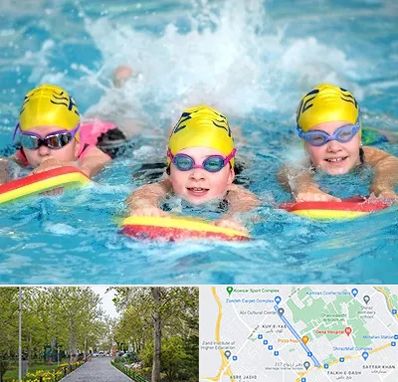 آموزش شنا کودکان در قدوسی غربی شیراز