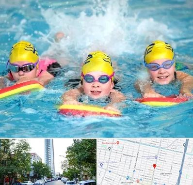 آموزش شنا کودکان در امامت مشهد